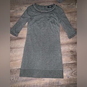 Chetta B Dresses Charcoal Chetta B Sunhee Beaded Shift Dress